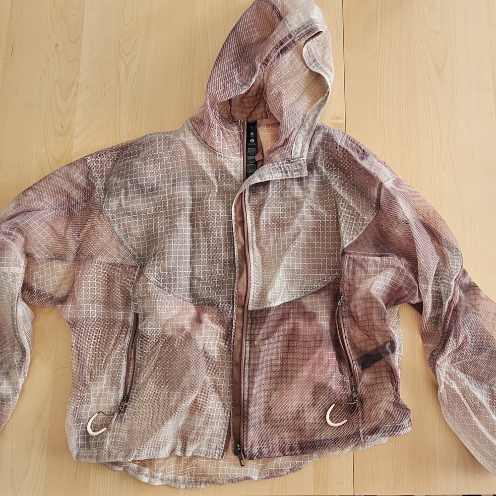 lululemon athletica Women's Bomber Jacket - Pink and Brown